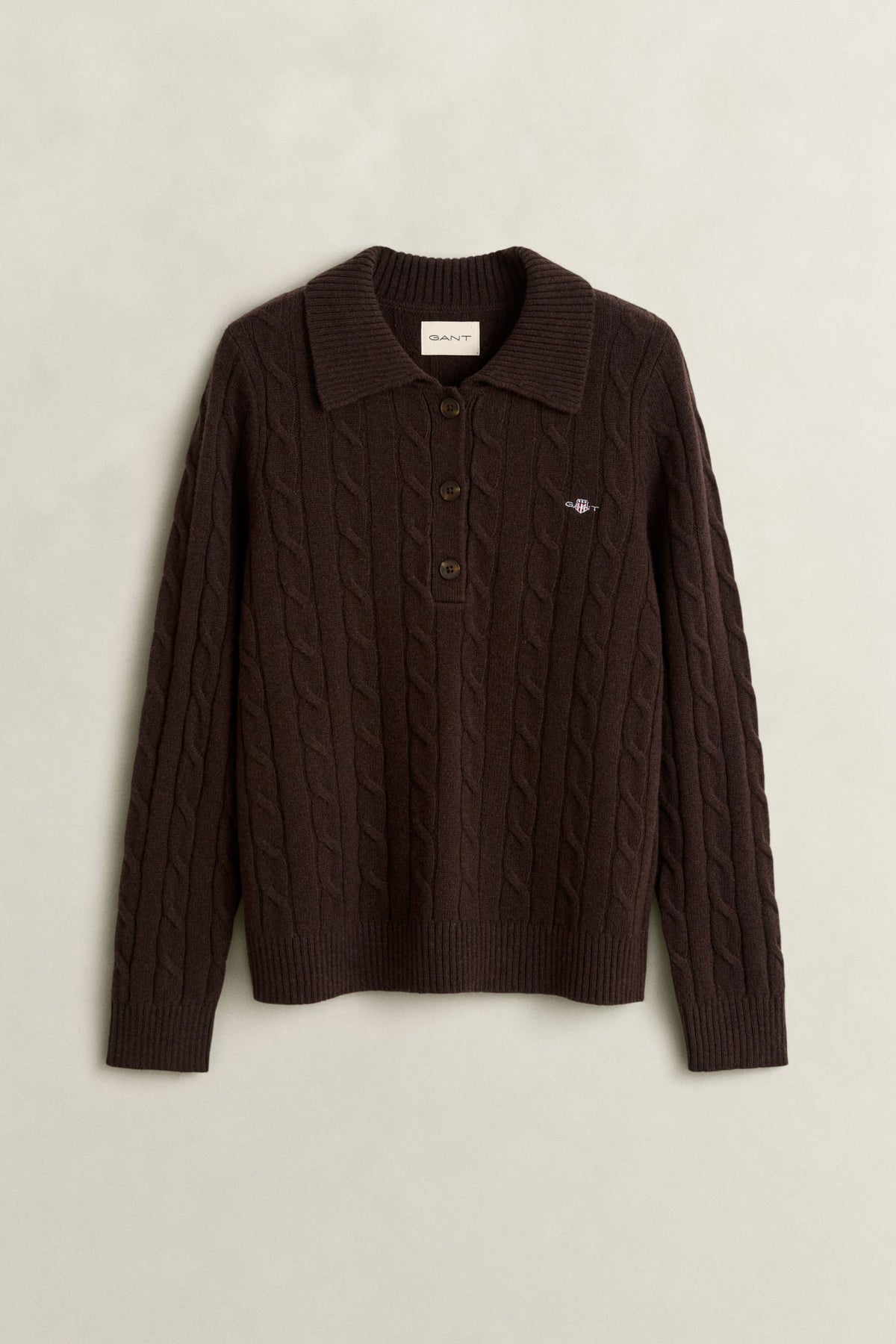 Lambswool Cable Knit Rugger