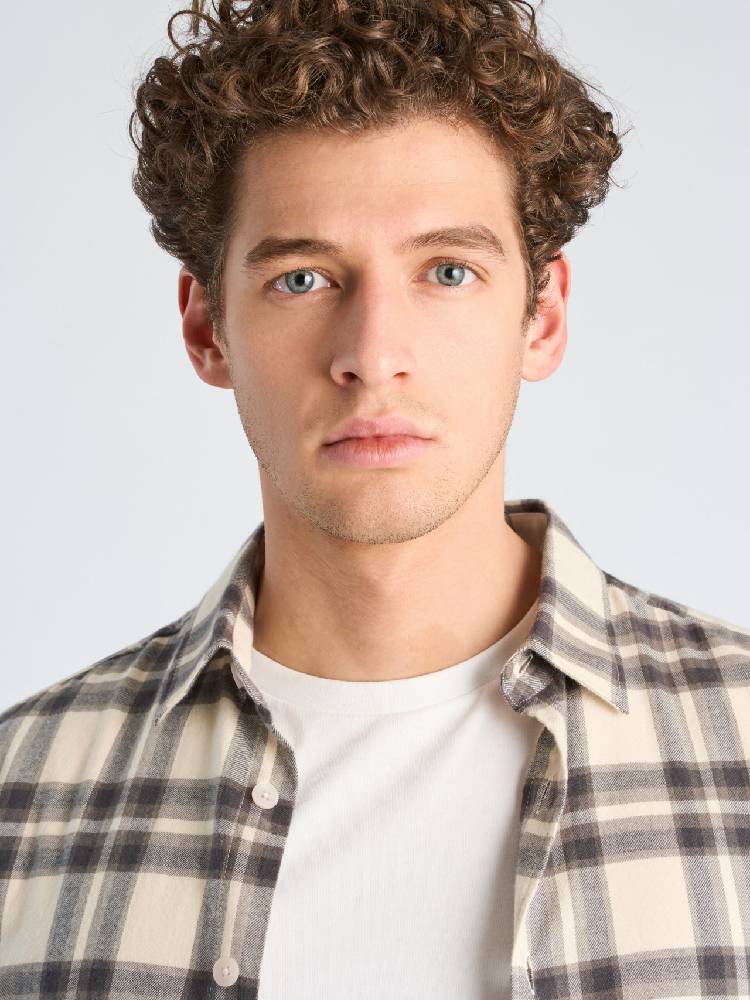 Brushed check shirt