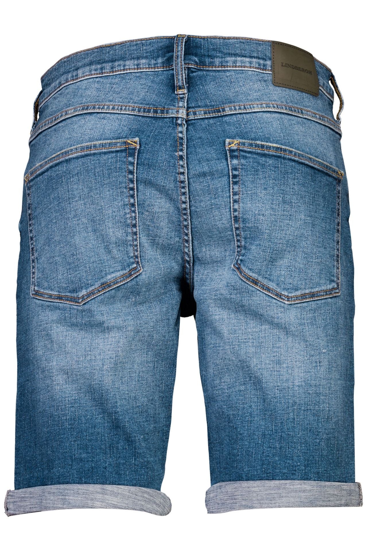 Stretch denim shorts