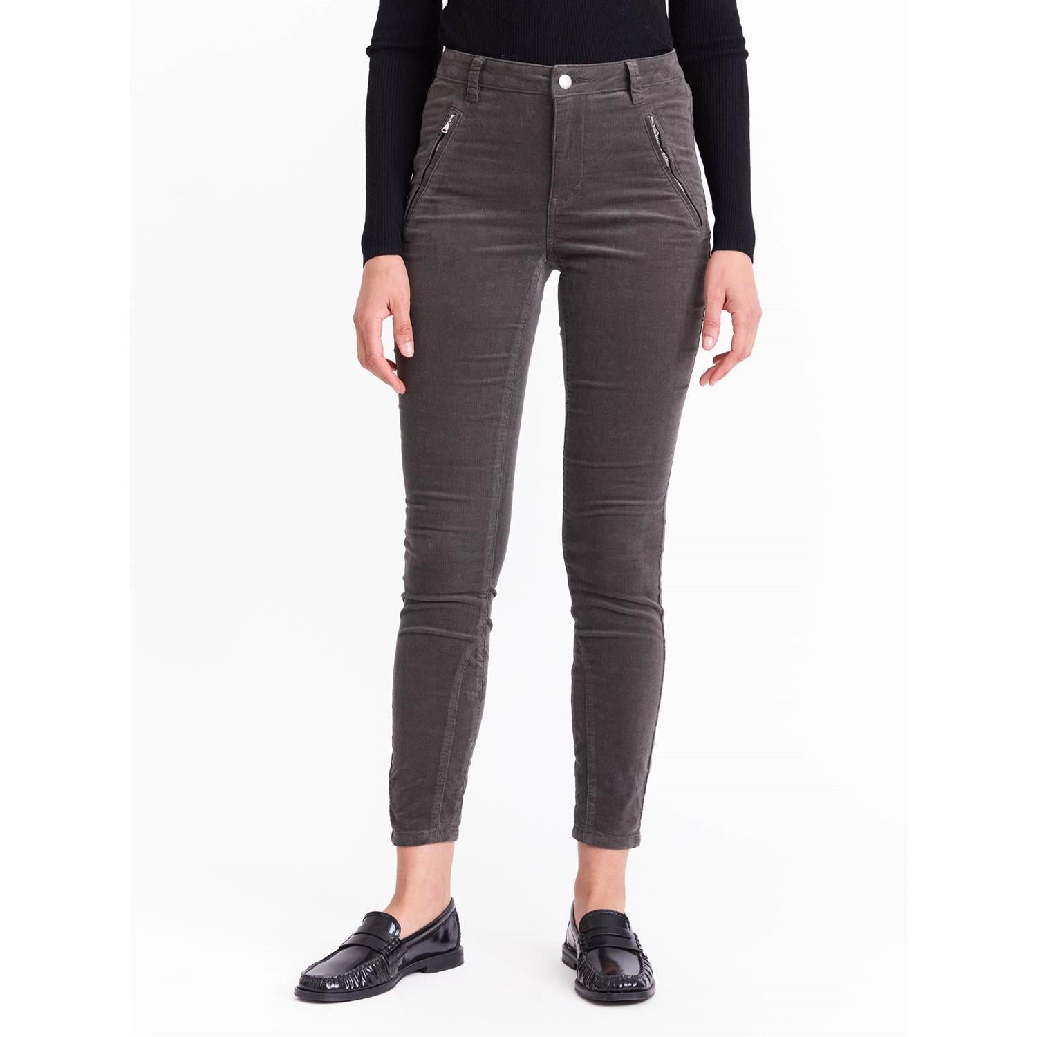 Paris zip cordbukse