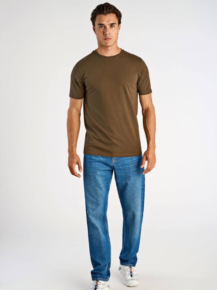Mens stretch crew neck tee S/S