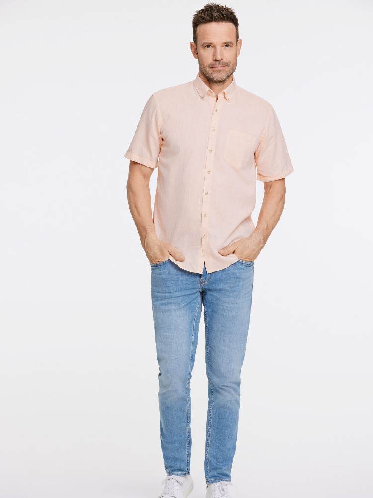 Cotton/linen shirt S/S