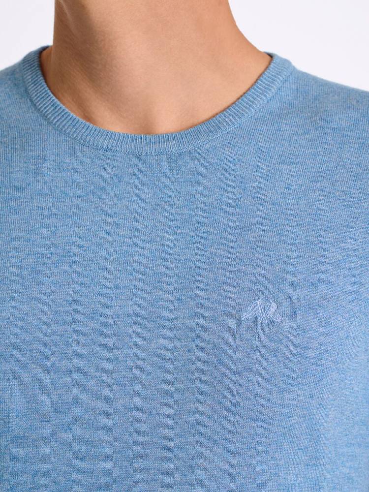 Ecovero L/S o-neck knit