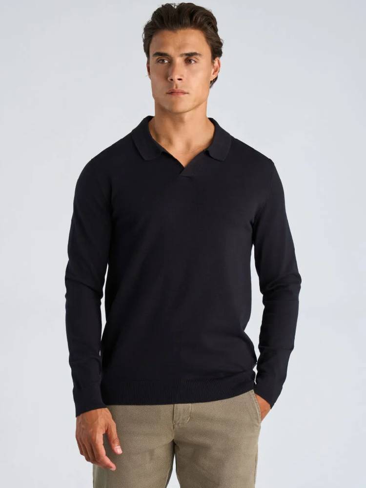 Soft Viscose Blend V-Neck Polo