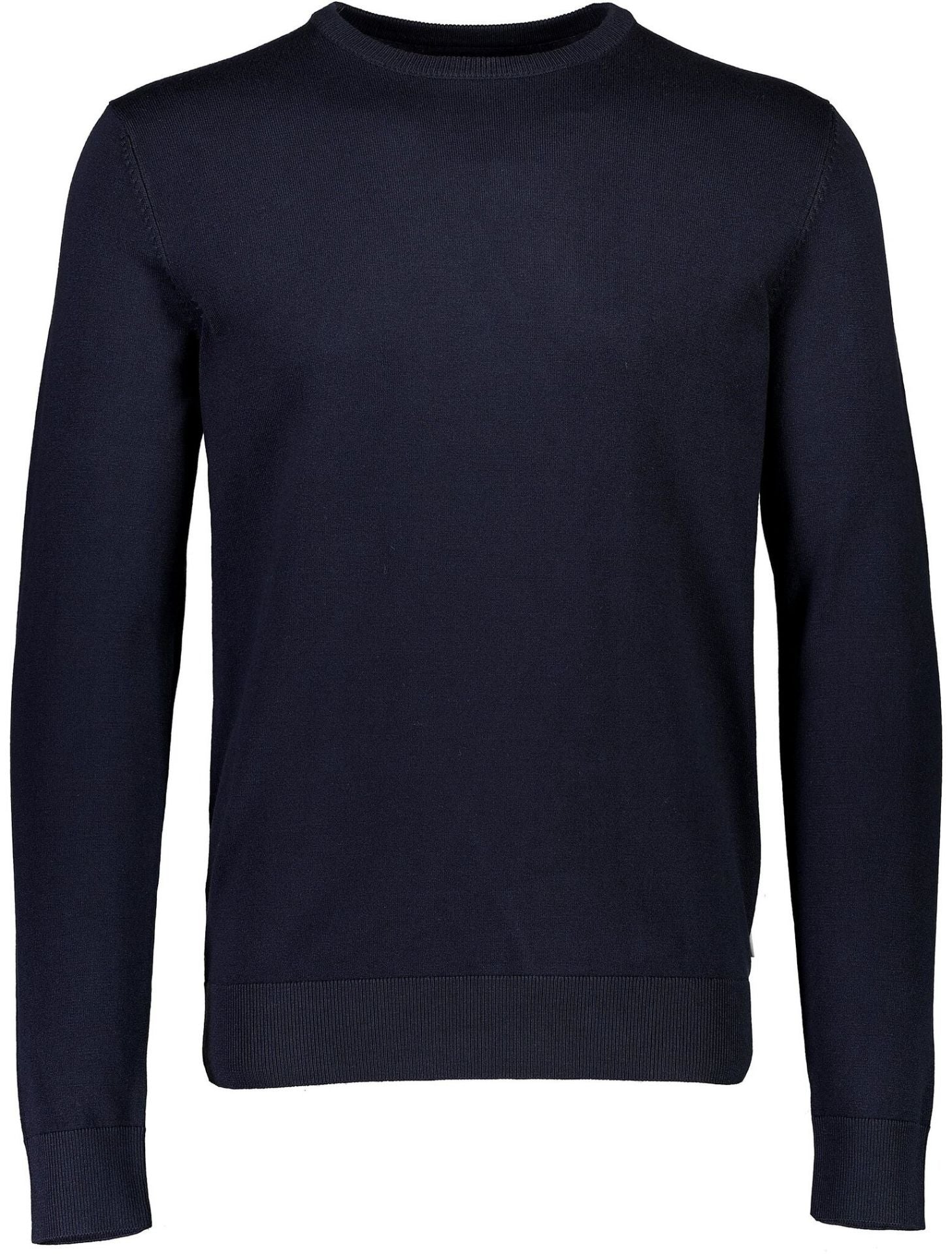 Melange round neck knit