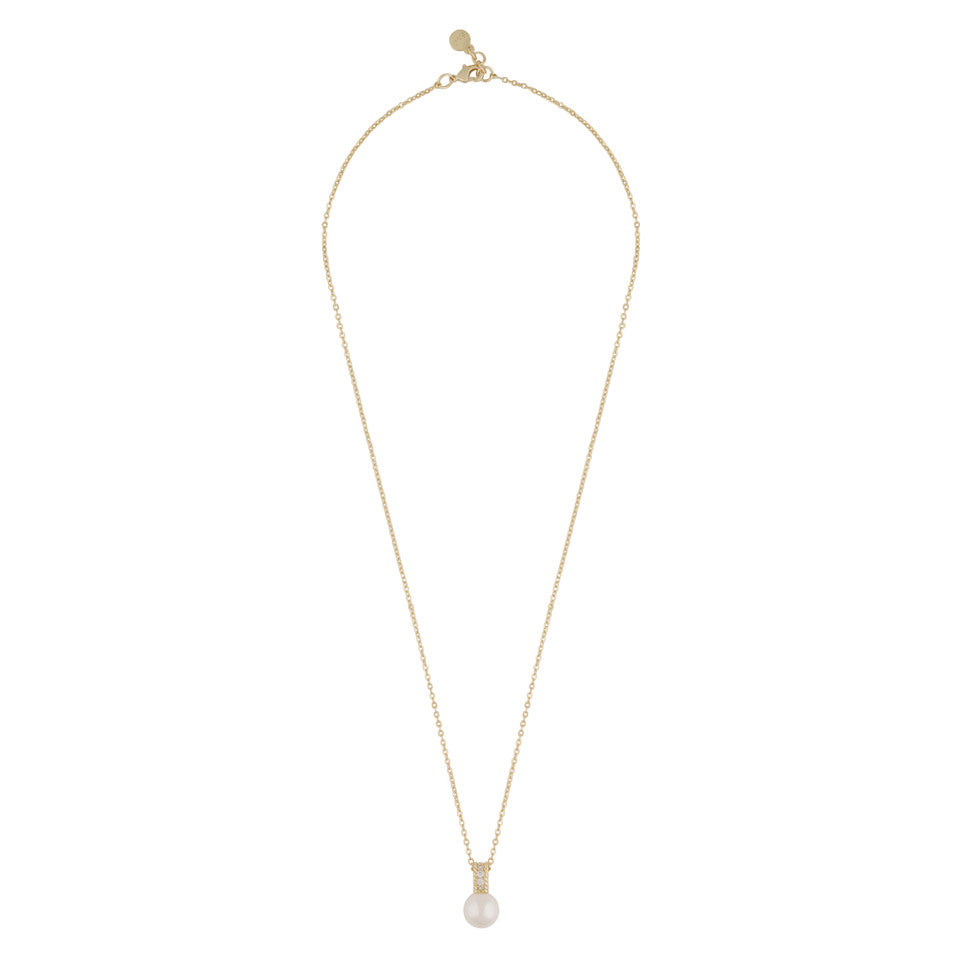 Lydia pearl pendant neck 50 g/white - 50 cm