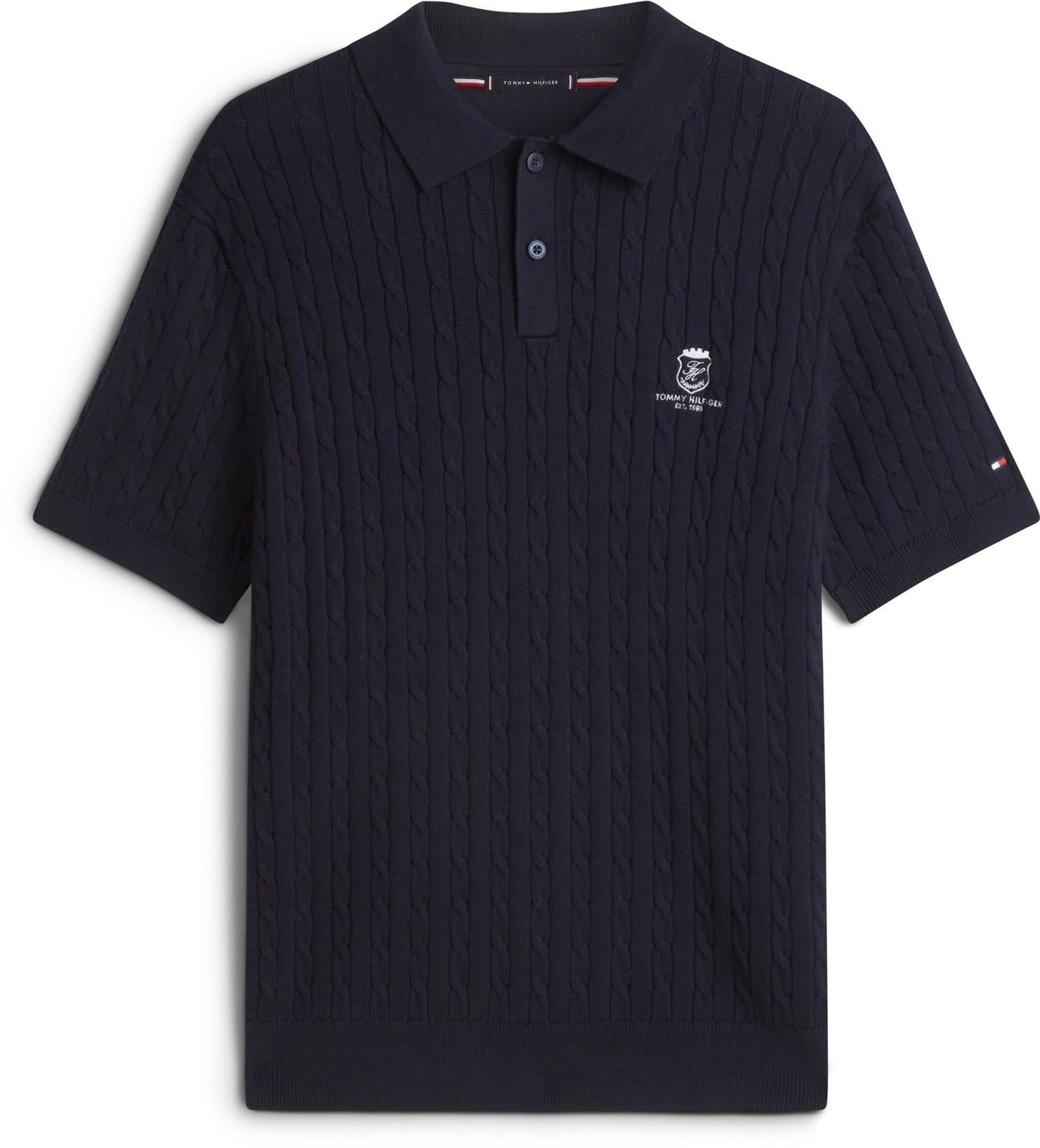 Cable Short Sleeve Polo