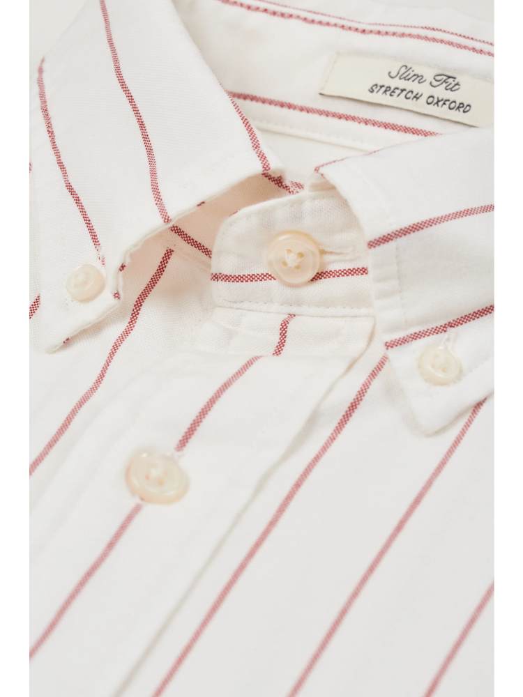 SLIM OXFORD STRETCH STRIPE SHIRT