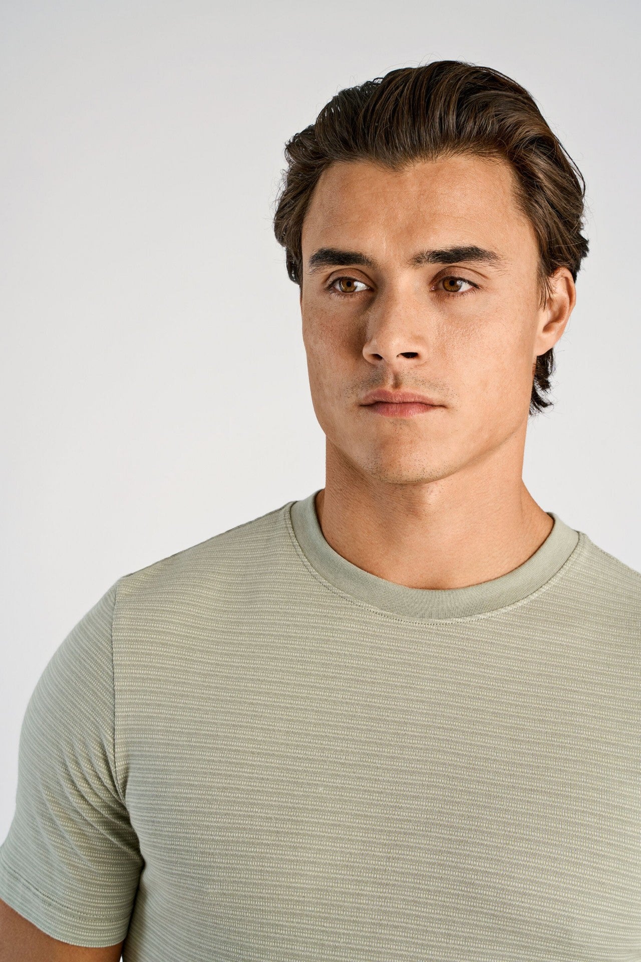Striped o-neck tee S/S