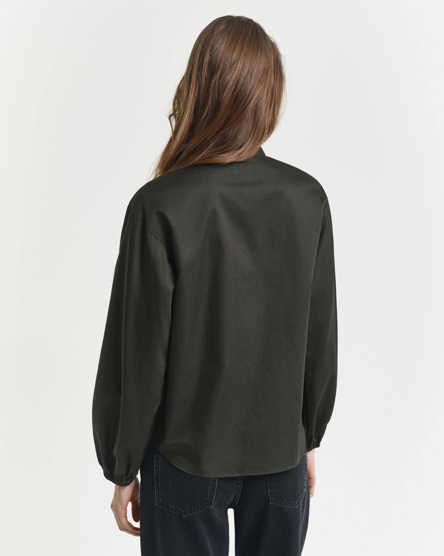 REG COTTON SATIN BLOUSE