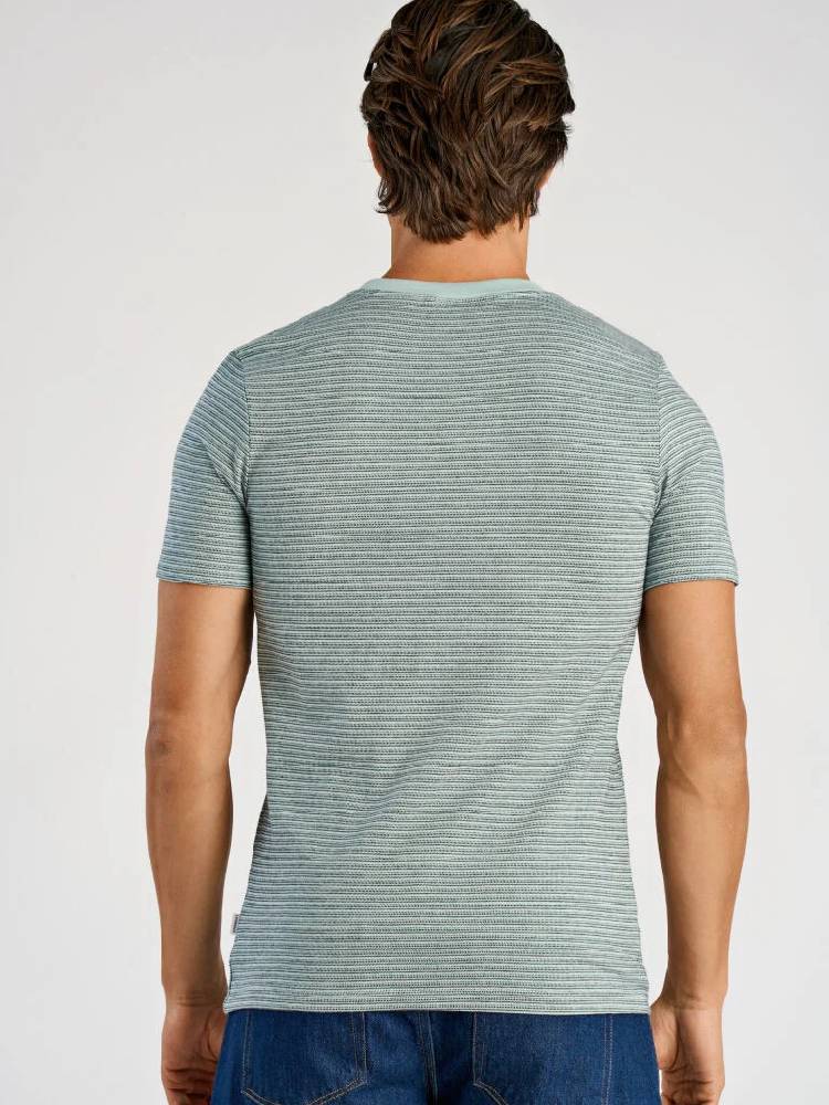 Striped o-neck tee S/S