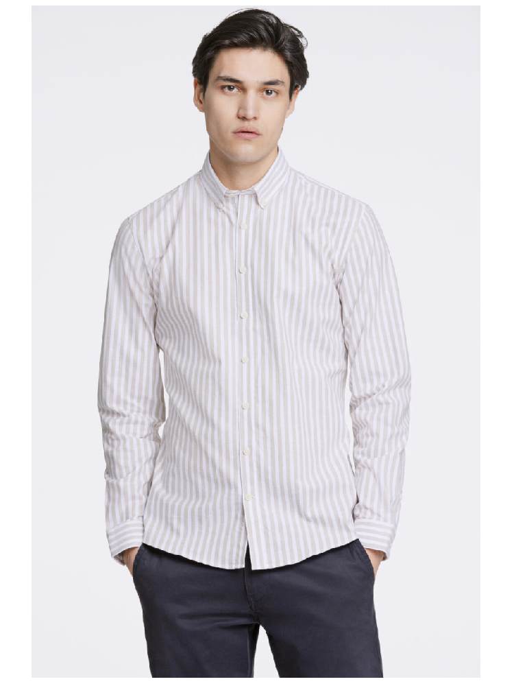 Striped superflex oxford L/S