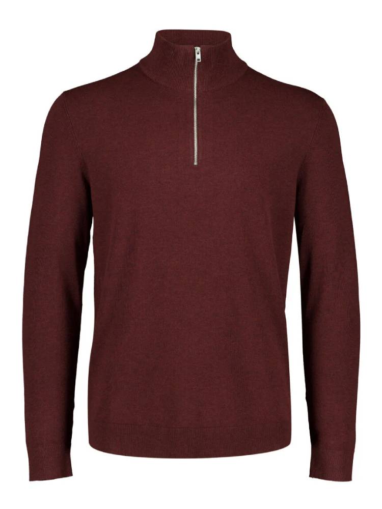 Soft Viscose Blend Half Zip Sweater