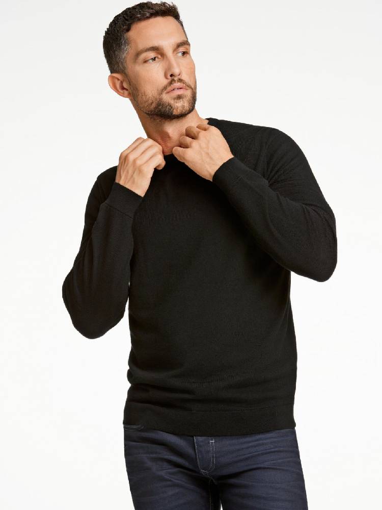 100% merino crew neck knit