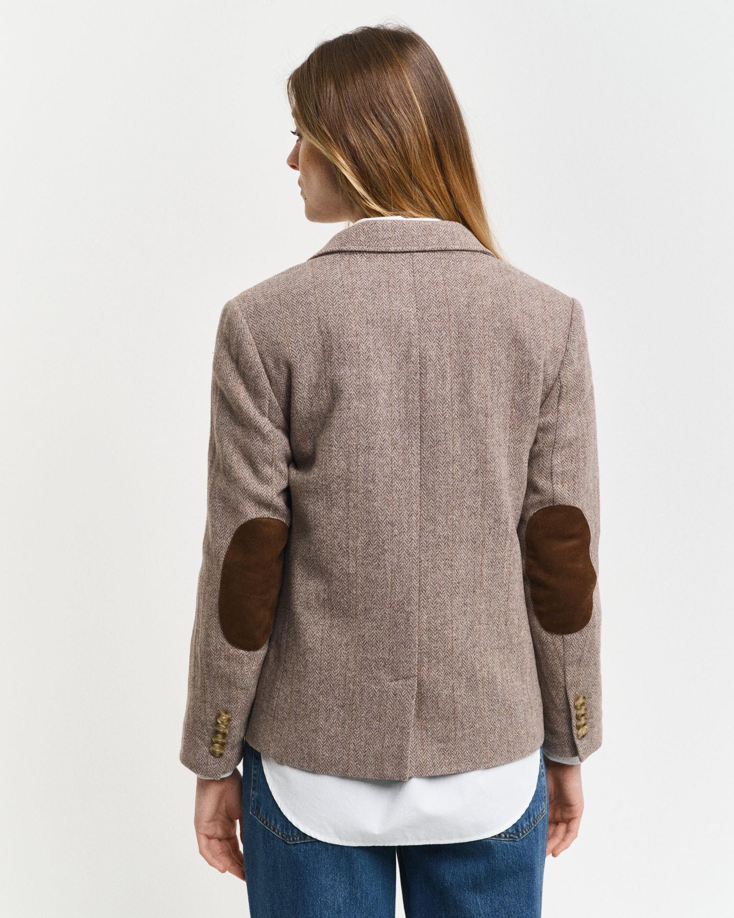 REG HERRINGBONE SHORT BLAZER