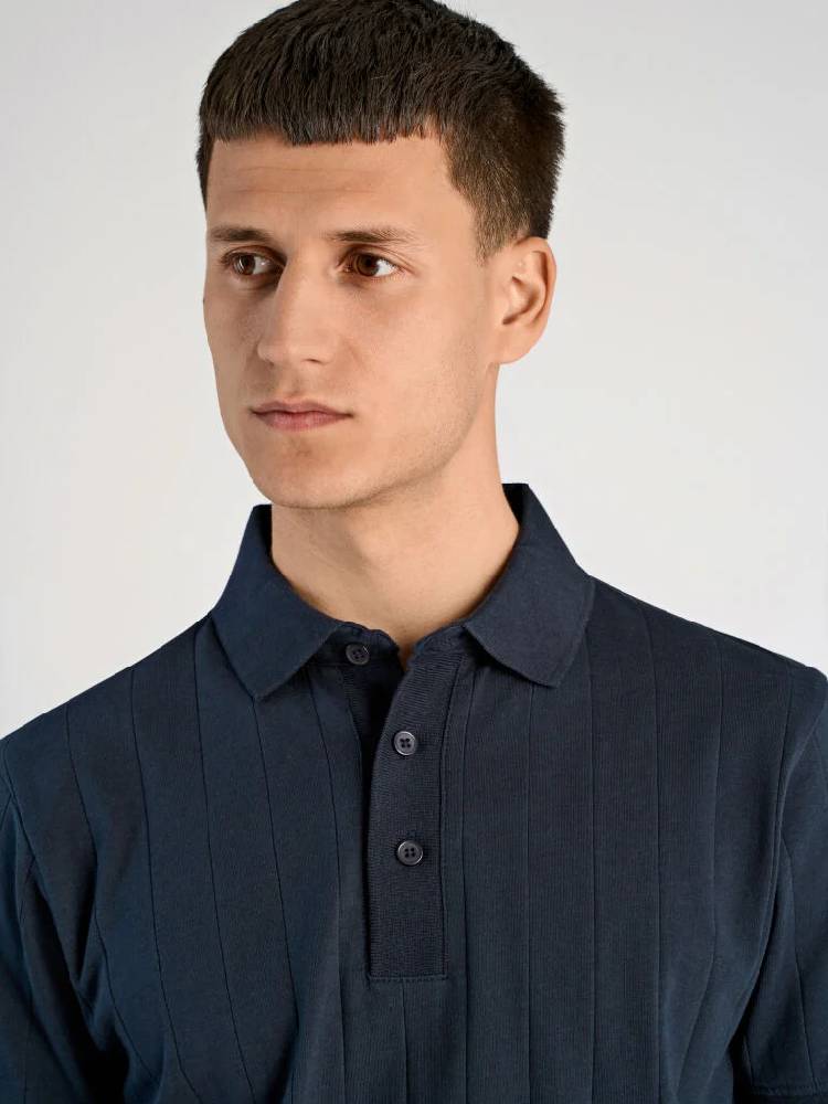 Needle drop polo S/S