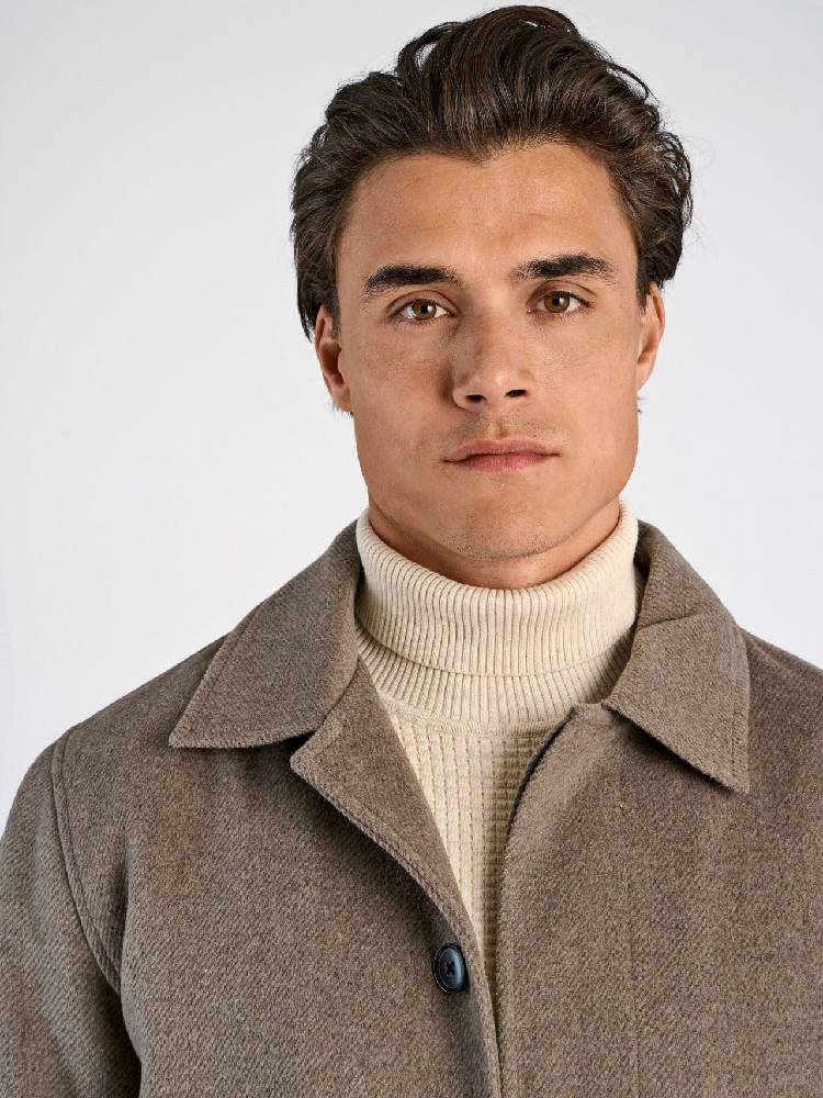 Twill fabric shacket jacket