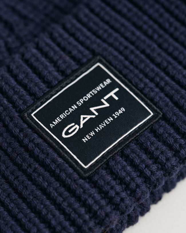 COTTON RIBBED BEANIE