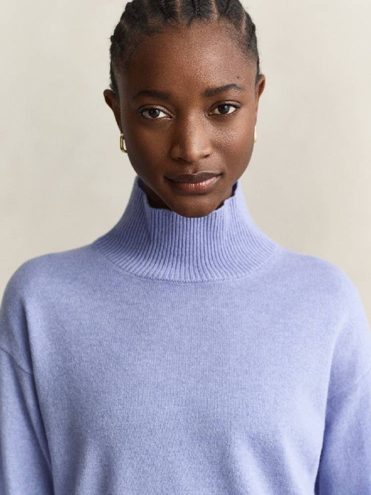Superfine Lambswool Mockneck
