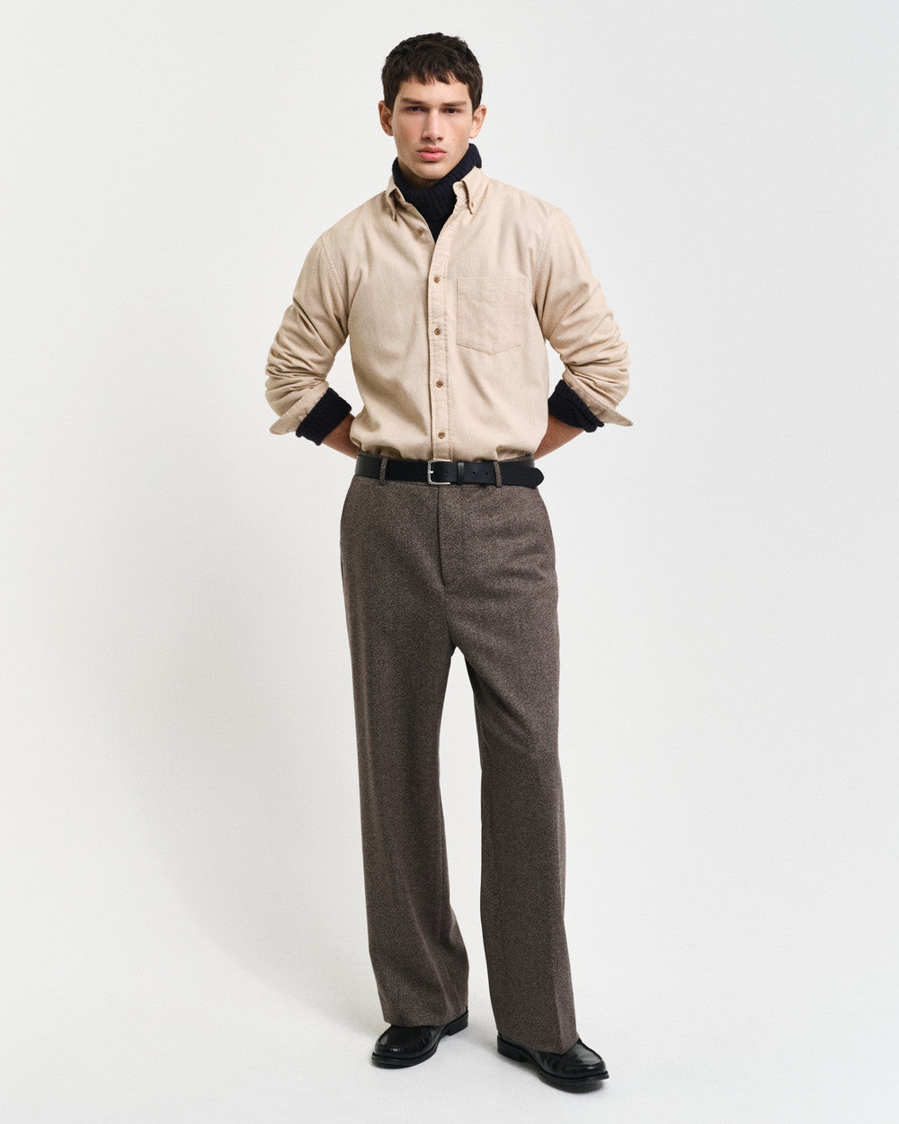 REG HERRINGBONE FLANNEL SHIRT