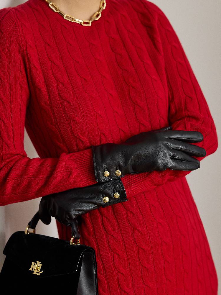 LTHR BUT GLV-GLOVE