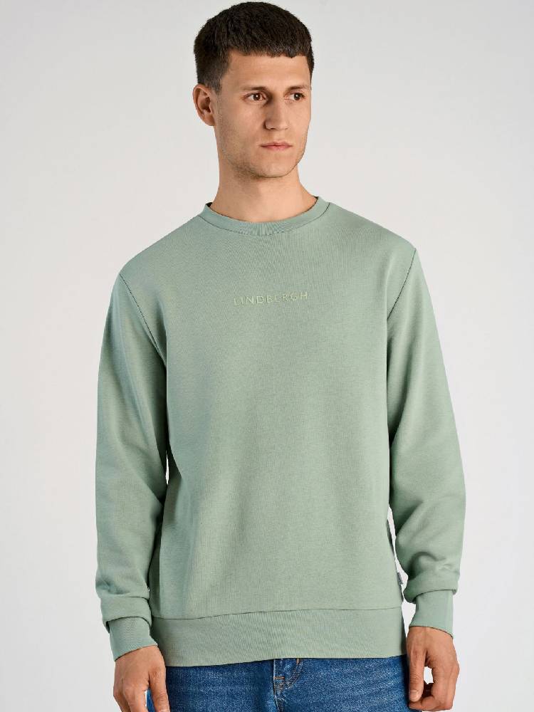 Logo chest print o-neck sweat