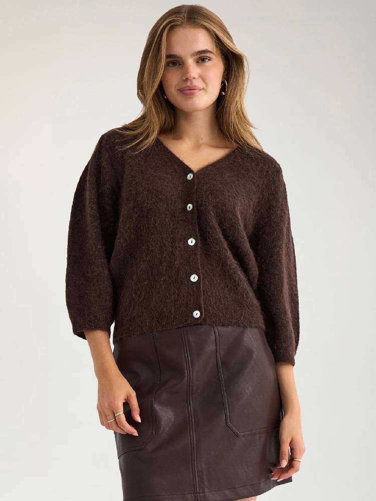 NUSURI BRUSHED SS CARDIGAN