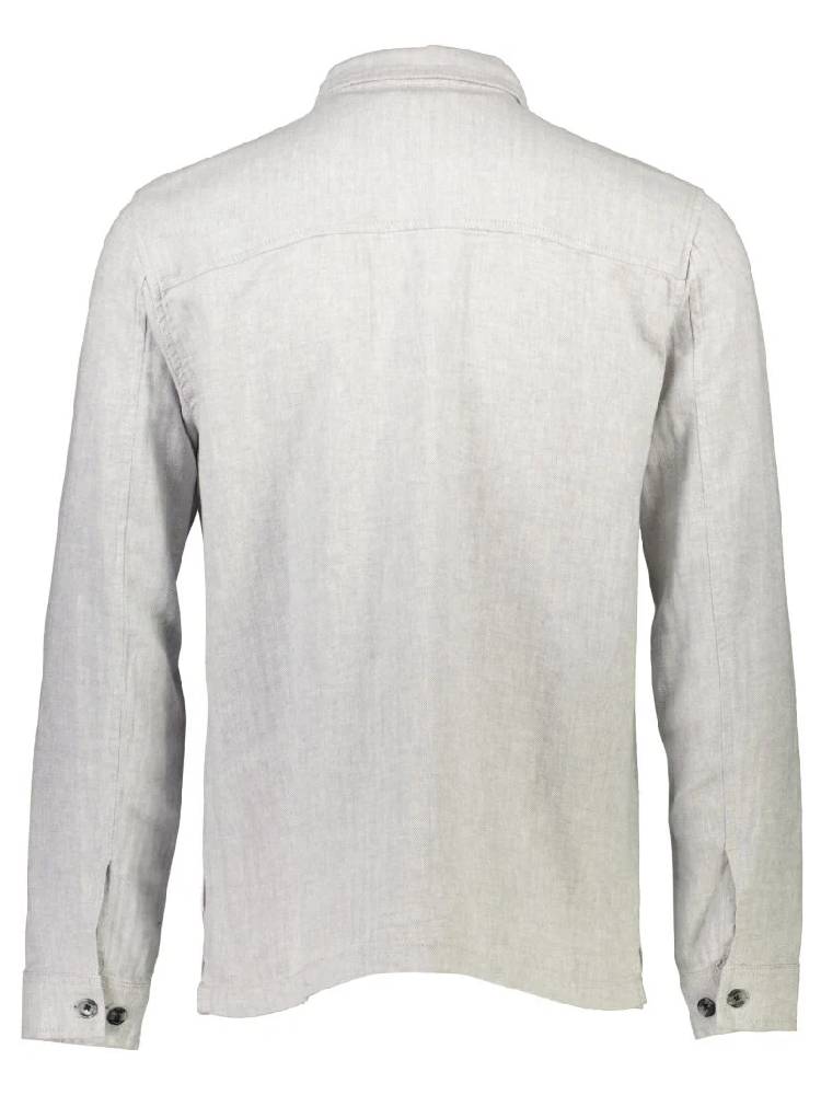 Linen blend overshirt L/S