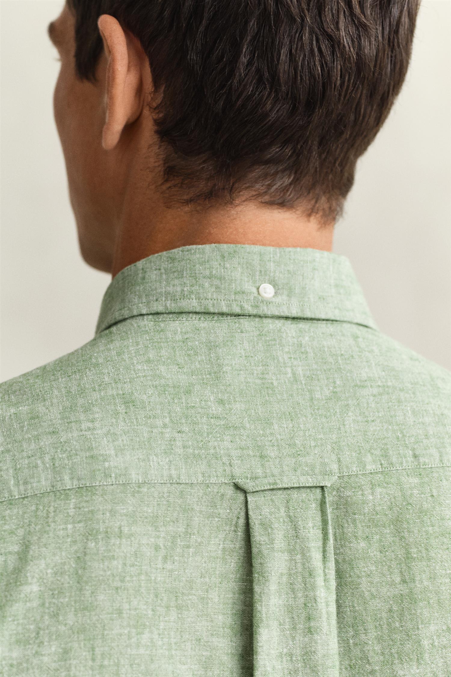 Reg Cotton Linen Ss Shirt