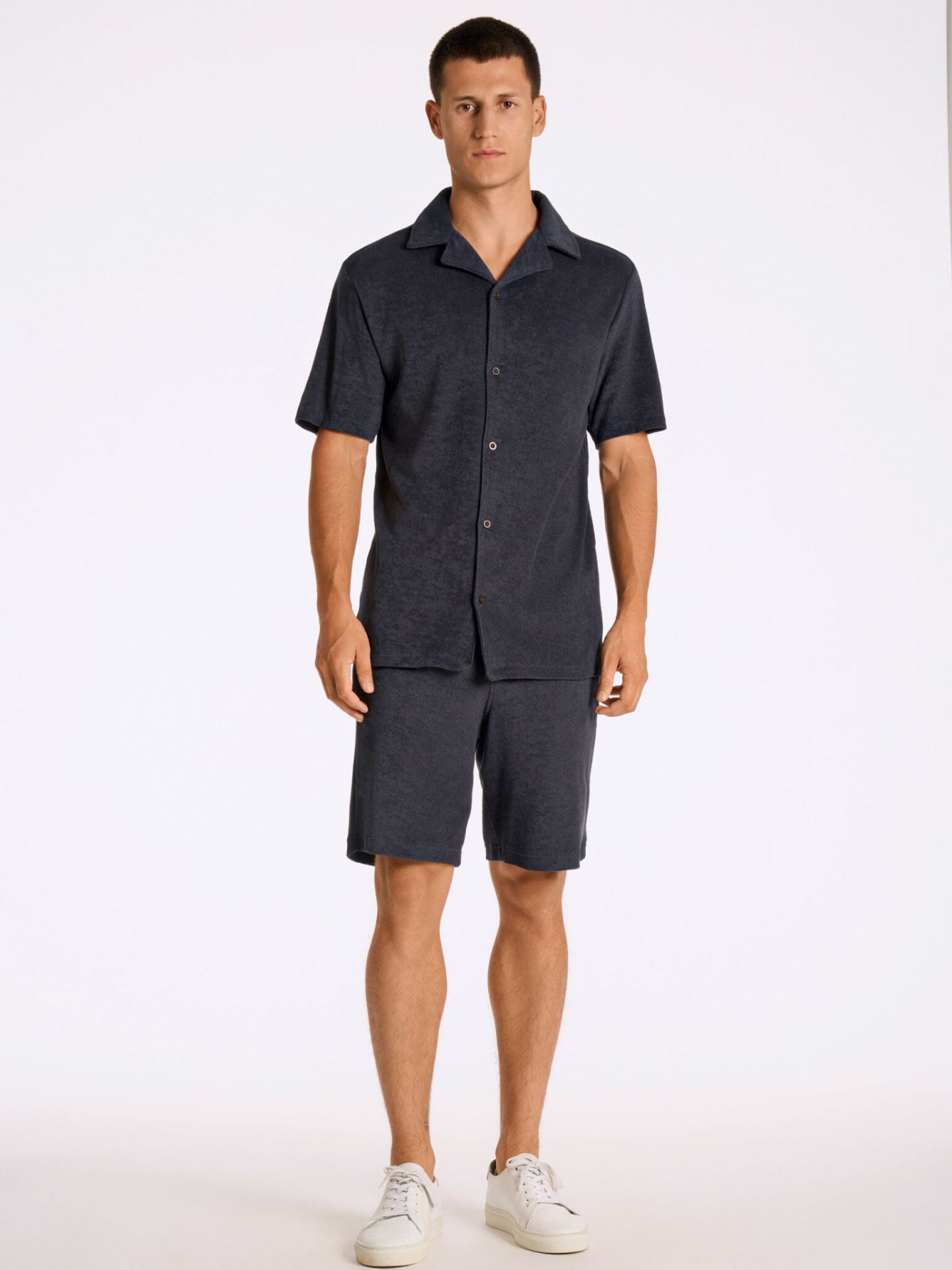 Relaxed fit towel shirt S/S
