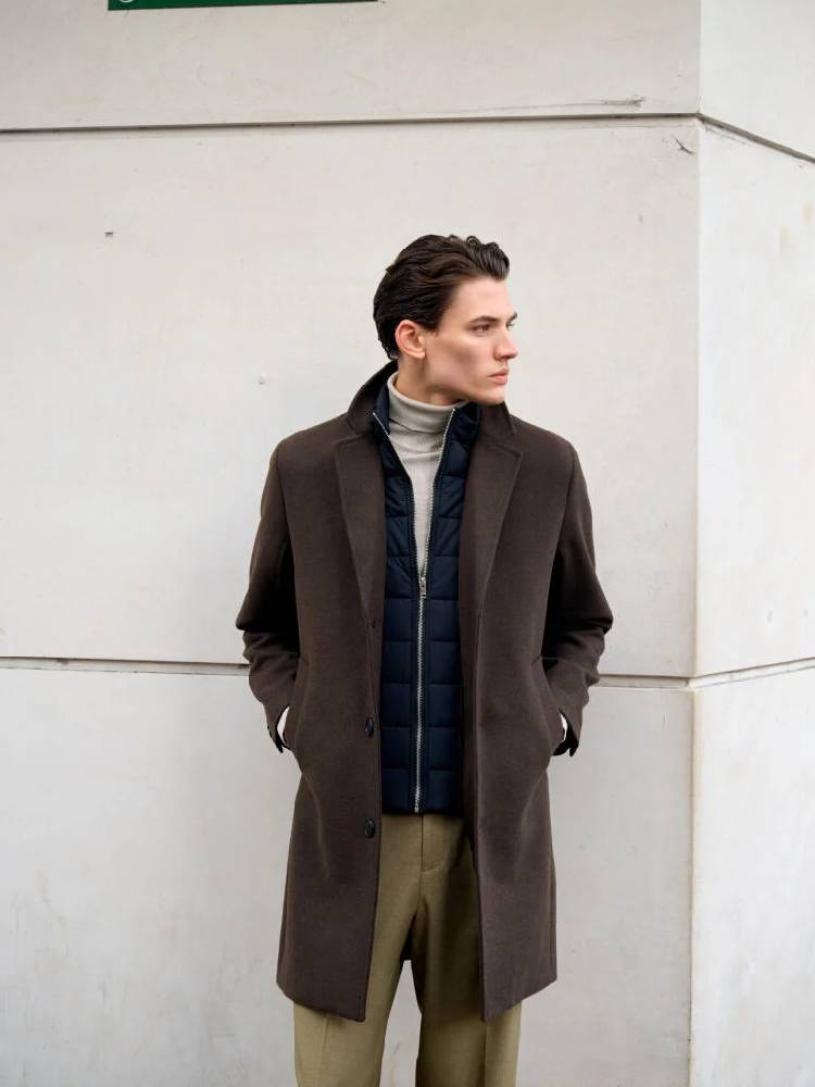 Detachable Collar Lapel Coat