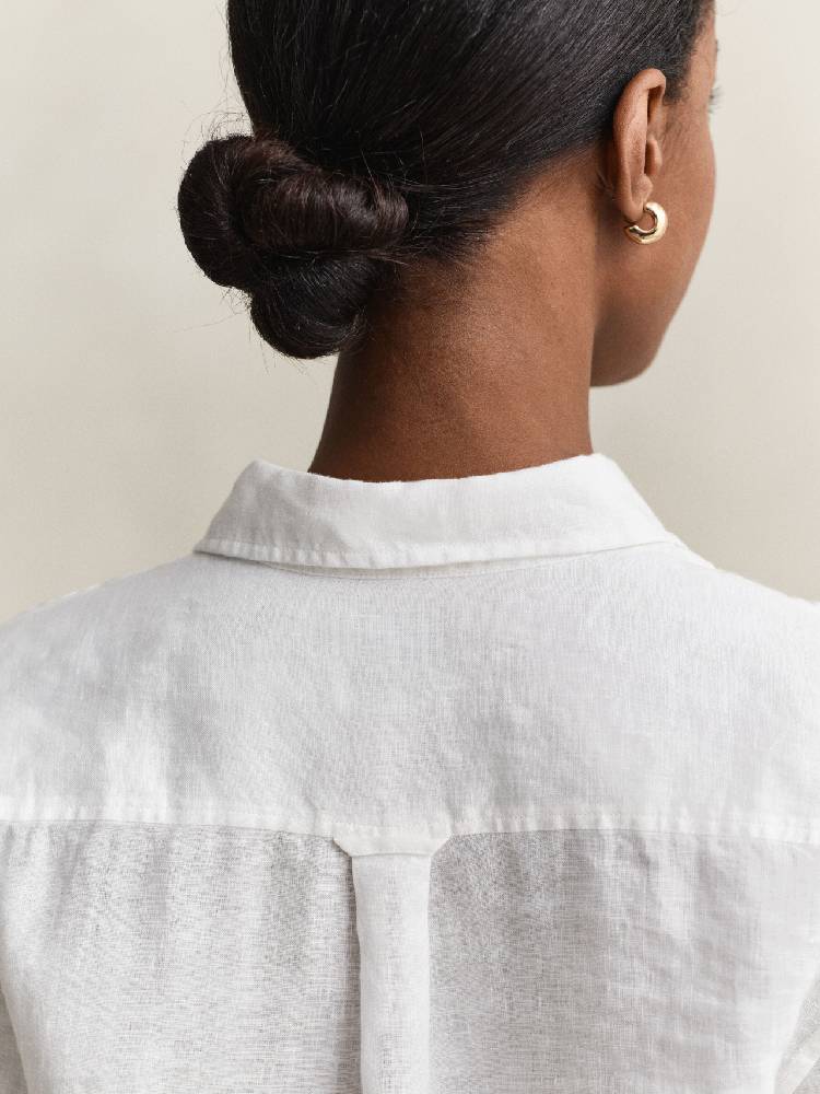 Reg Linen Ls Shirt