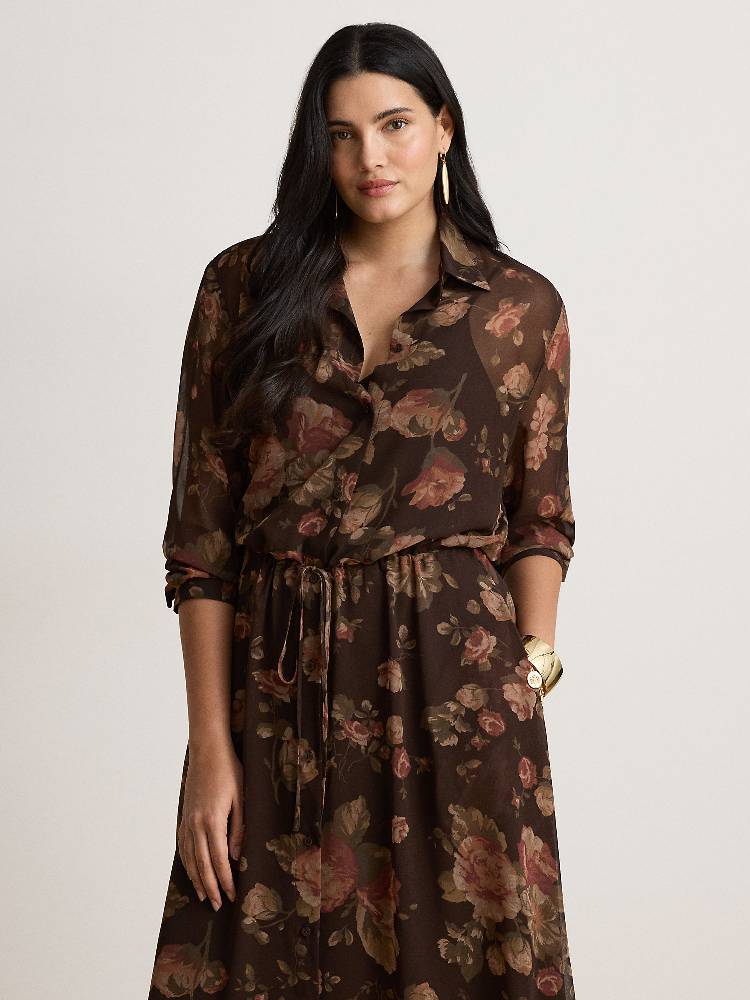 WOVEN-SHIRT DRESS-DRESSES
