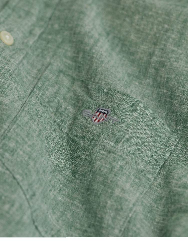 REG COTTON LINEN SS SHIRT