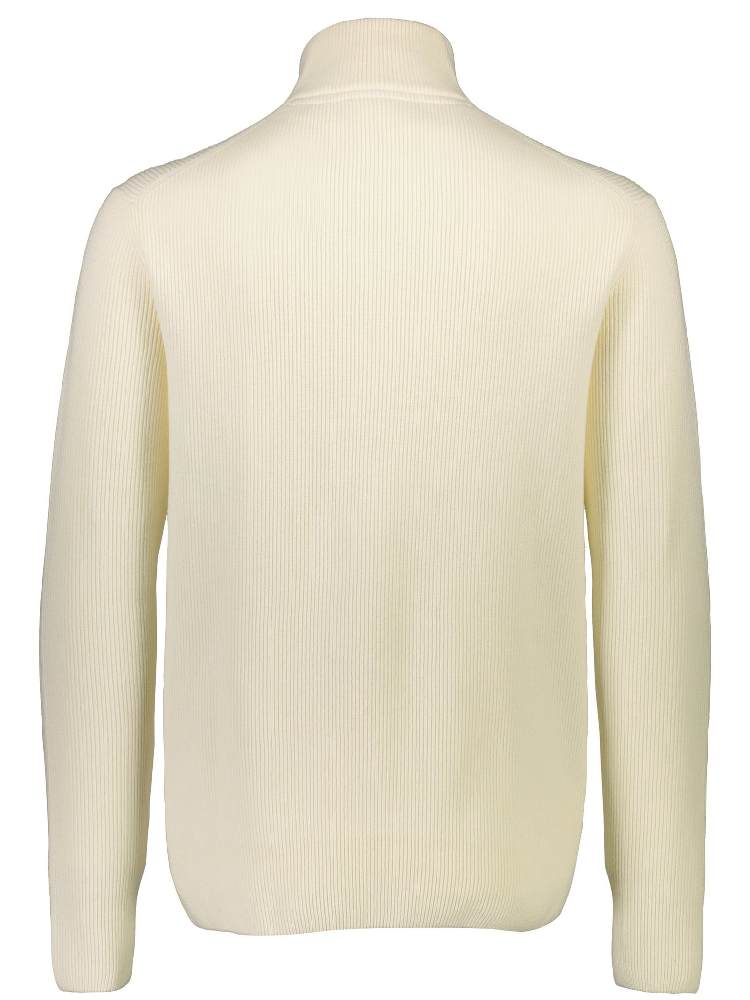 Half zip rib knit