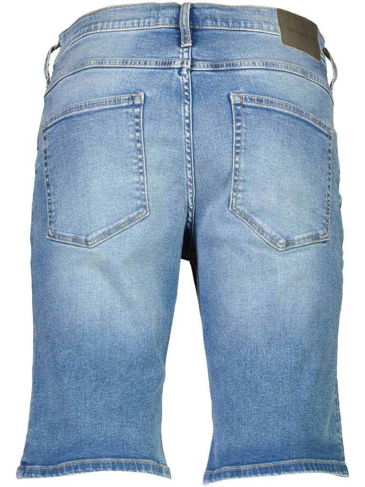 Stretch denim shorts
