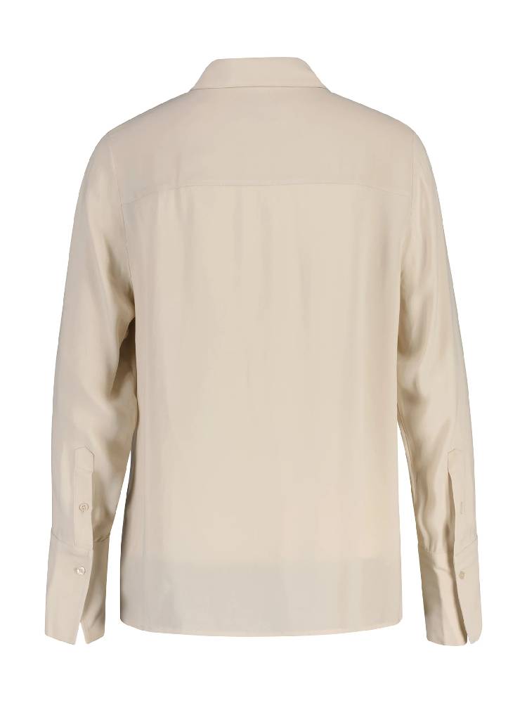 REG CREPE VISCOSE RUFFLE BLOUSE