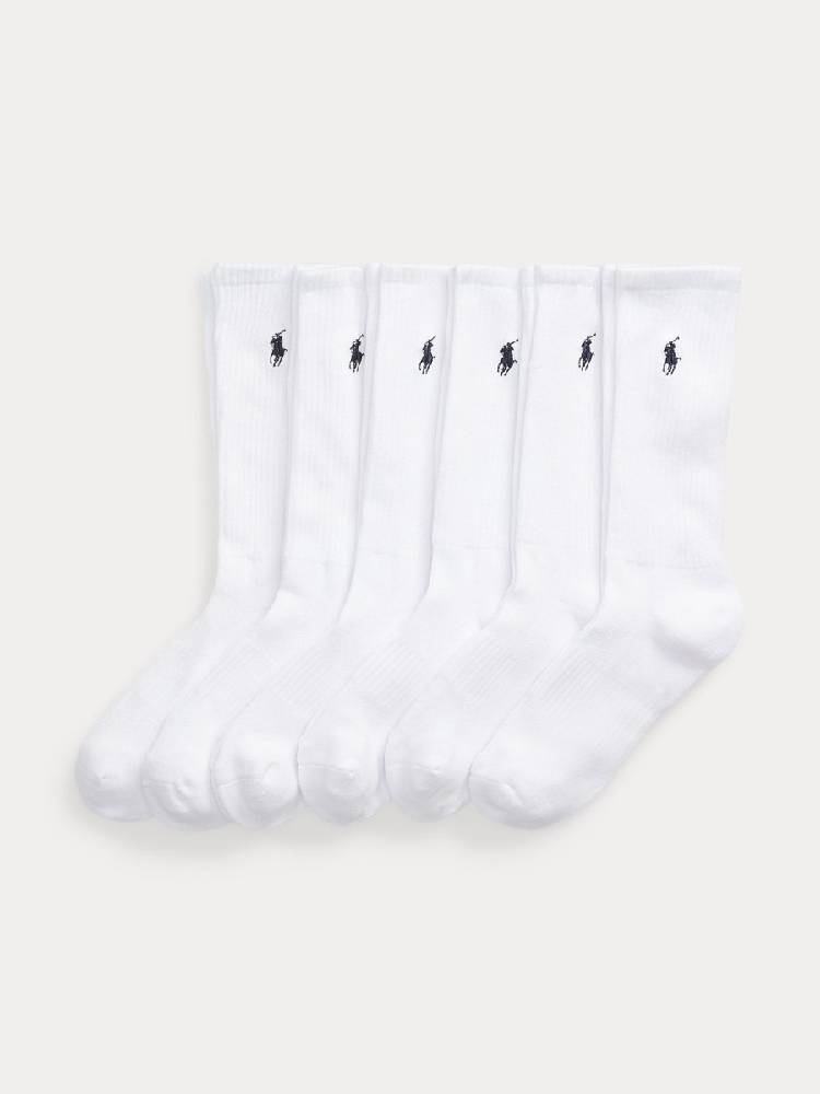 CAS CREW 6PK-CREW SOCK-6 PACK