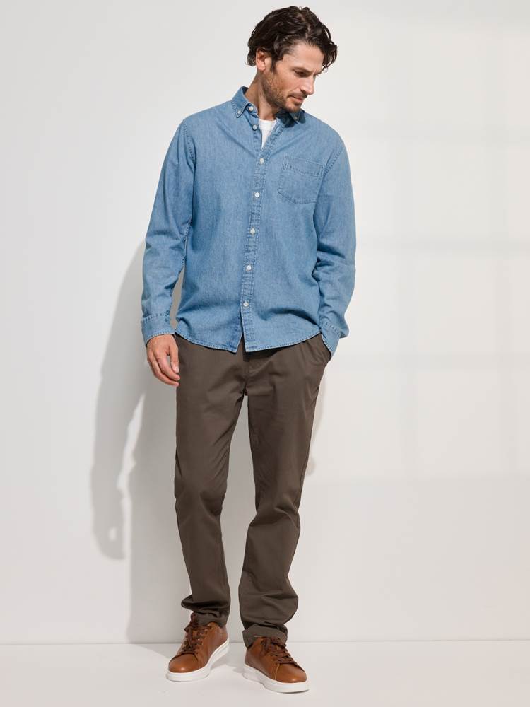 Chambray skjorte