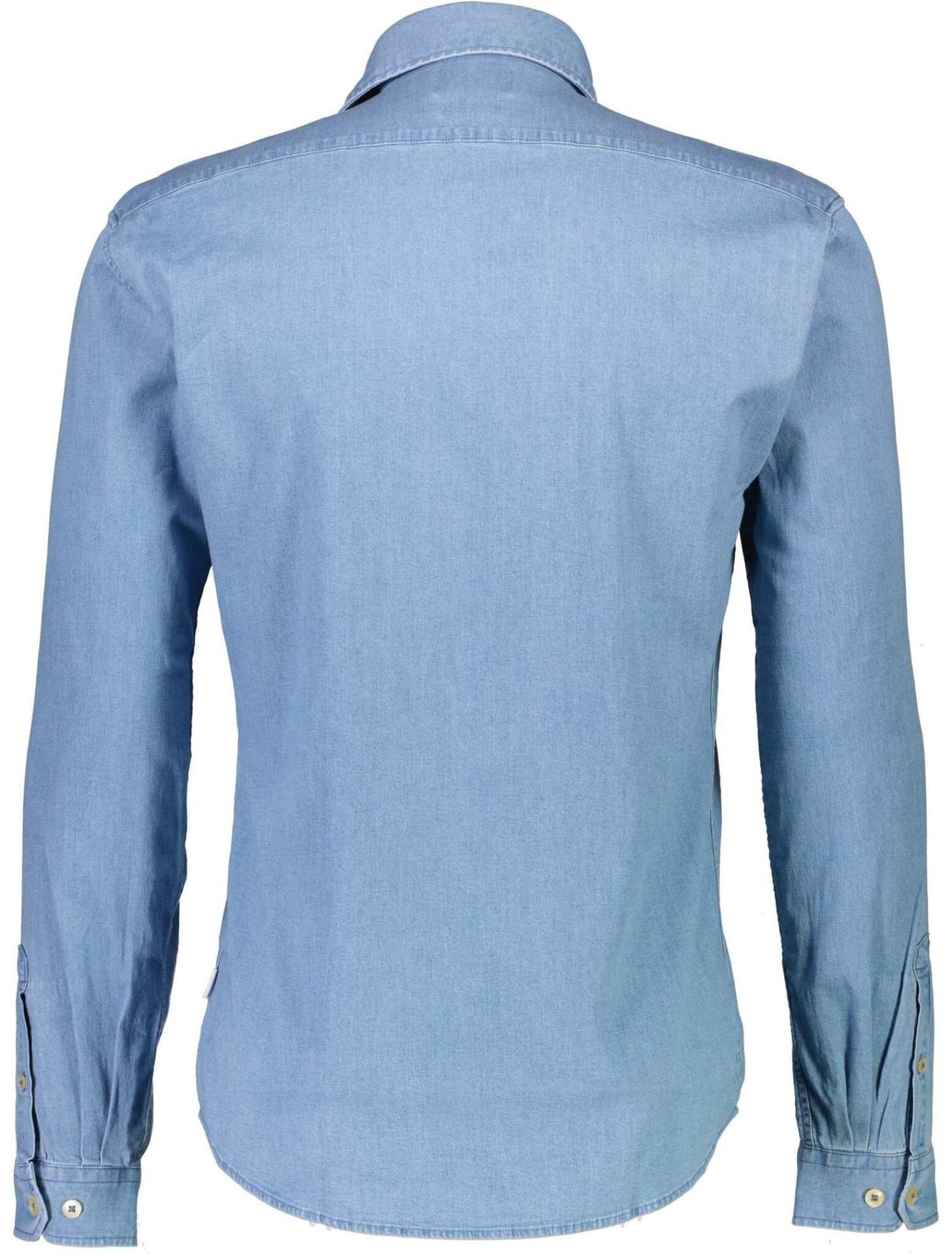 Soft indigo stretch shirt L/S