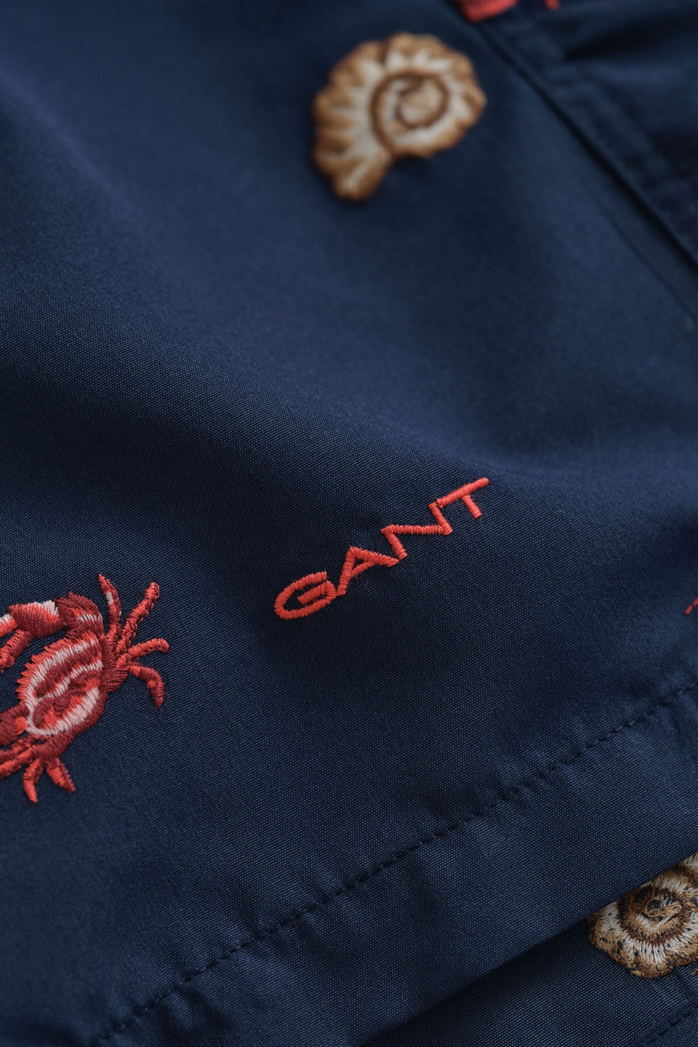 Lobster Embroidery Swim Shorts