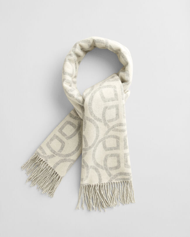 G PATTERN WOOL SCARF