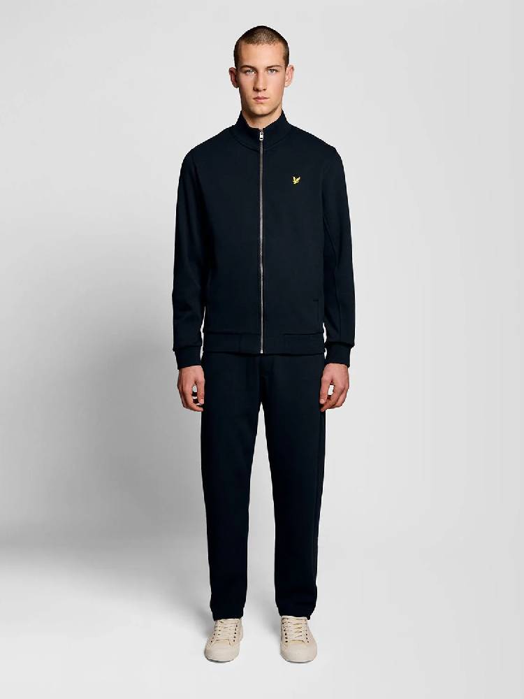 Pique Zip Through Sweatshirt