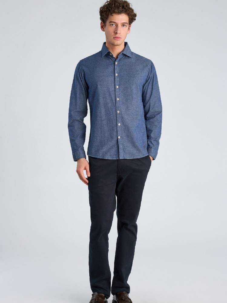 Soft Indigo stretch shirt