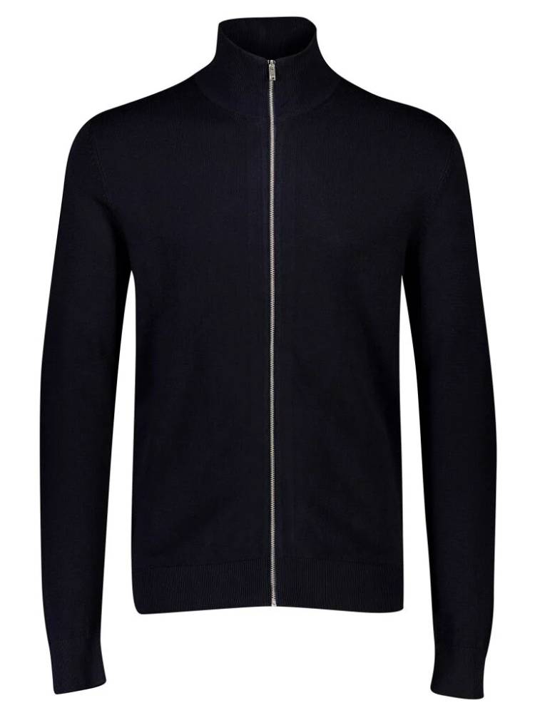 Ecovero L/S zip cardigan
