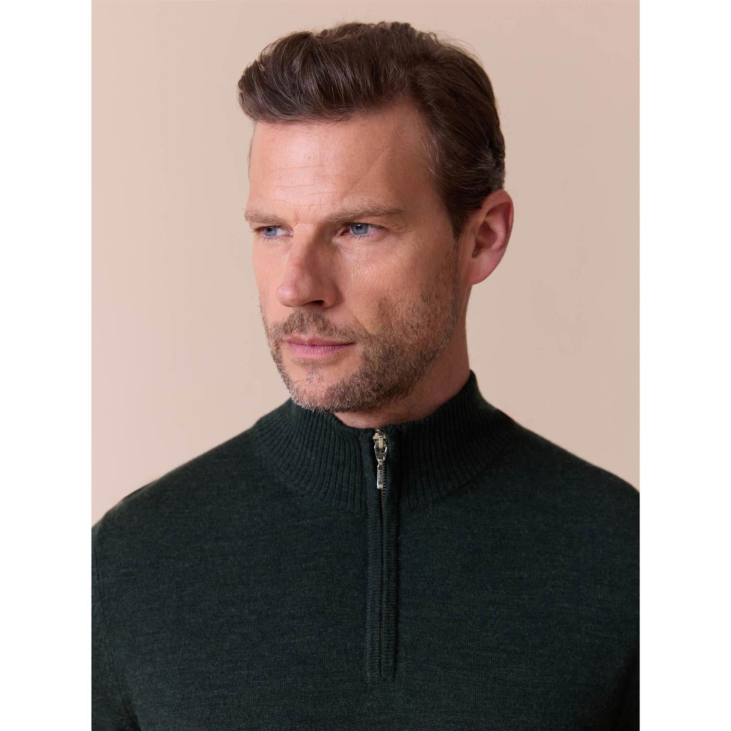 Berto Merino Zip Genser