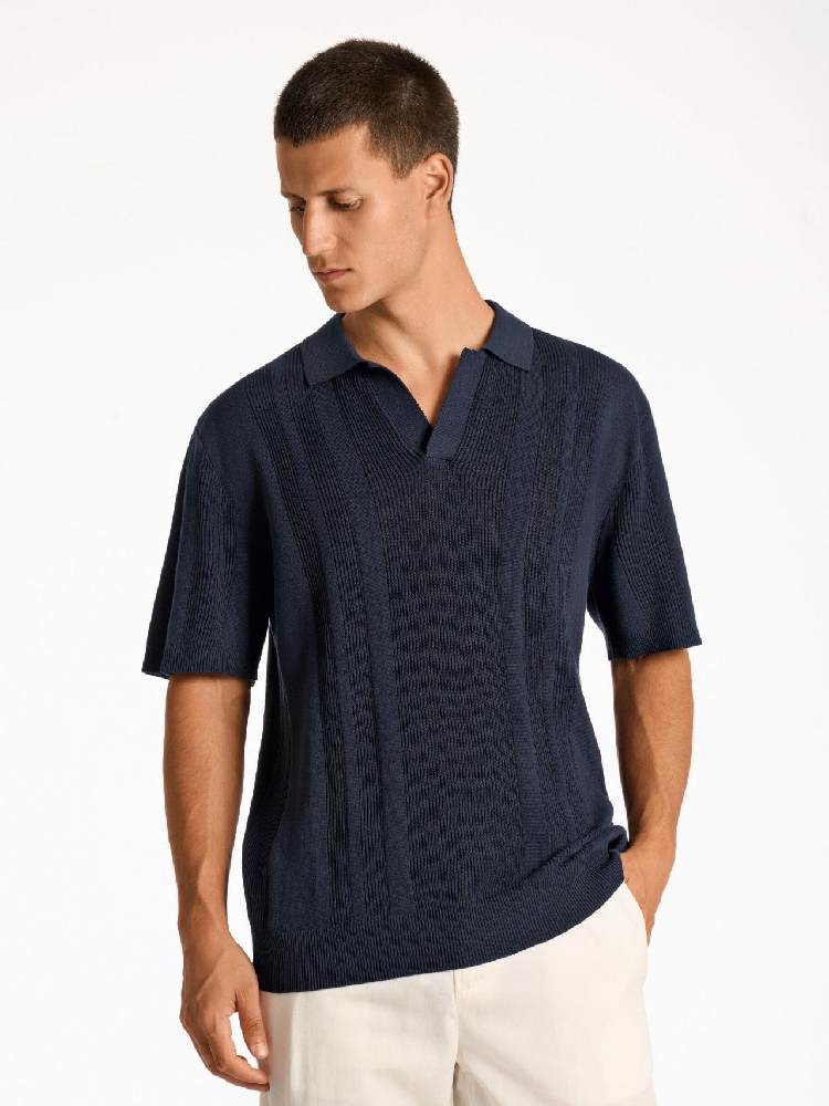 Knitted S/S polo