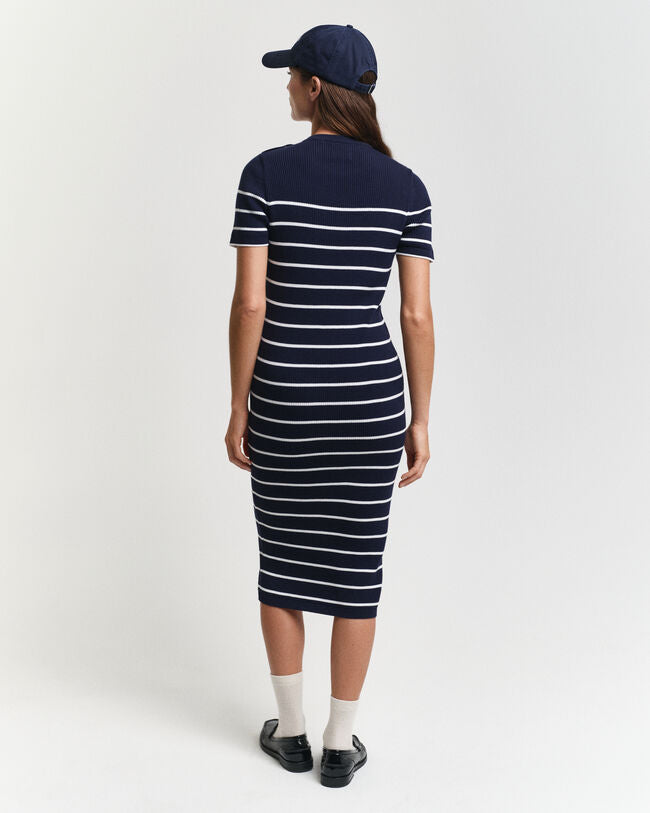 RIBBED BRETON DRESS