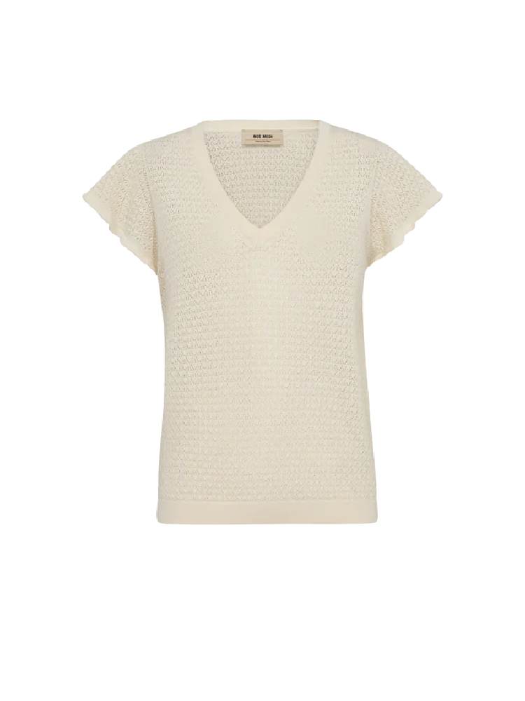 MMGanna Pattern V-neck Knit
