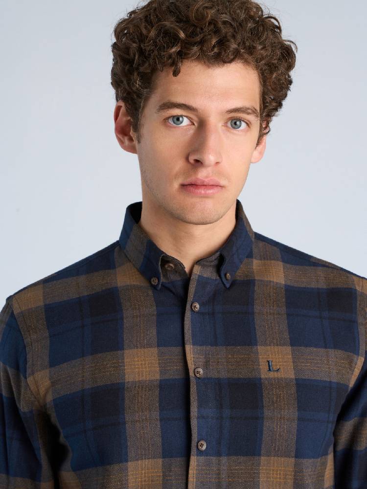 Checked Brushed Shirt L/s